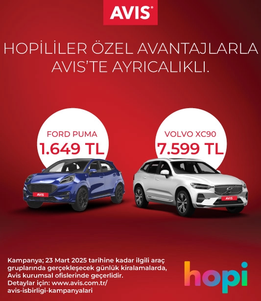 Hopililere Yeni Yıla Özel Sabit Fiyat Ayrıcalığı Avis’te!