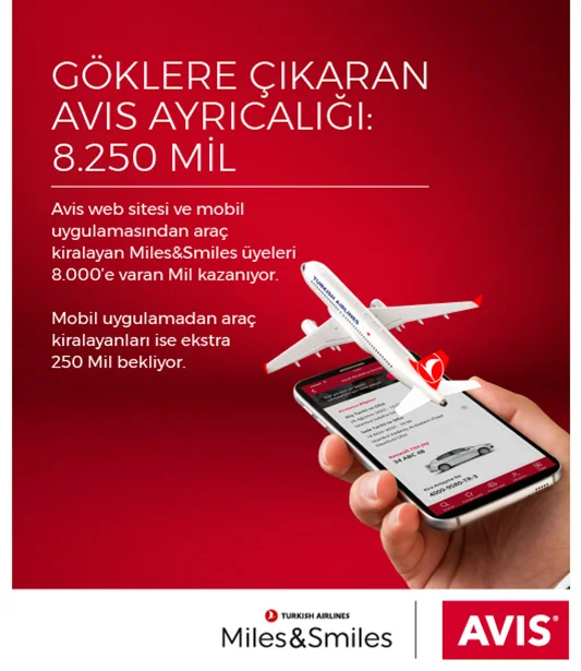 Miles & Smiles Üyelerine Özel Fırsat Avis'te!