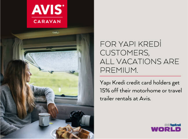 Special Offer from Avis Caravan to Yapı Kredi Customers!