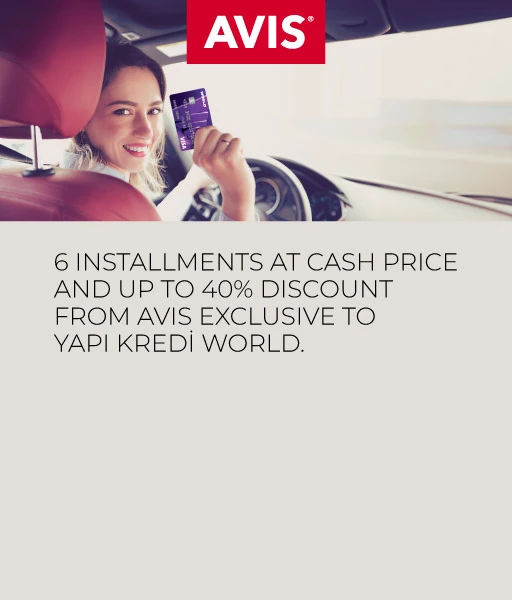 Exclusive Privileges for Yapı Kredi World!