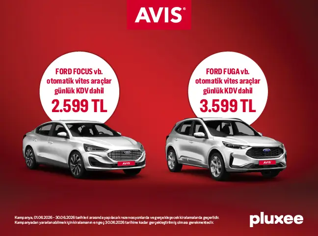 Avis & Pluxee Yaza Özel Sabit Araç Grup Kampanyası
