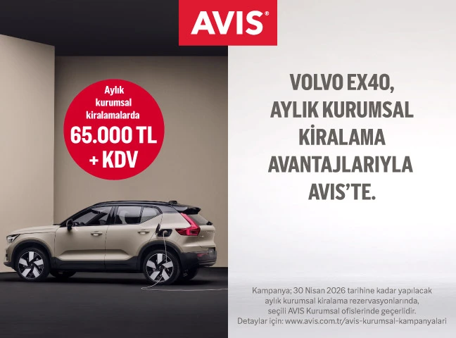 Yeni Volvo EX40 Aylık Kurumsal Kiralama Avantajlarıyla Avis’te