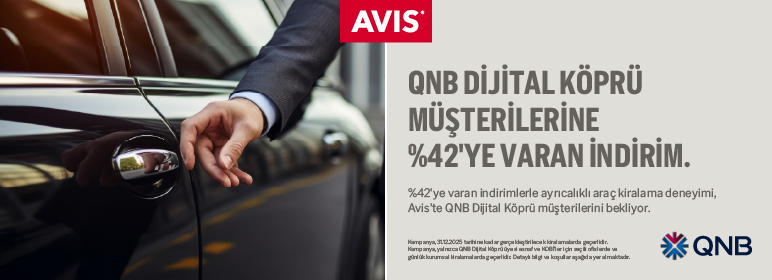 QNB Dijital Köprü’lüler Avis’le Yola %42 İndirimli Başlıyor