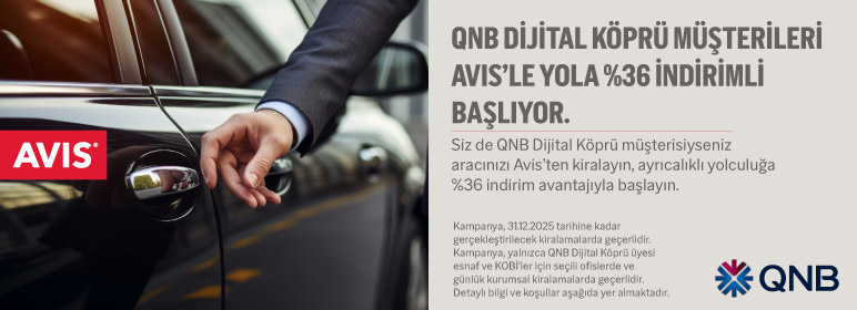 QNB Dijital Köprü’lüler Avis’le Yola %36 İndirimli Başlıyor