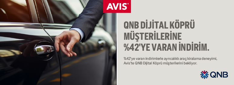QNB Dijital Köprü’lüler Avis’le Yola %42 İndirimli Başlıyor